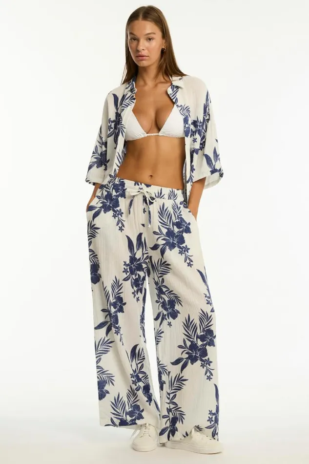 Sea Level Tops Aloha Shirt Aloha White 8211 Women