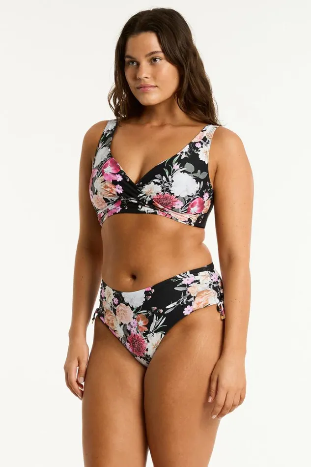 Sea Level Tops Belle Cross Front Multifit Bra Belle Black 8211 Women