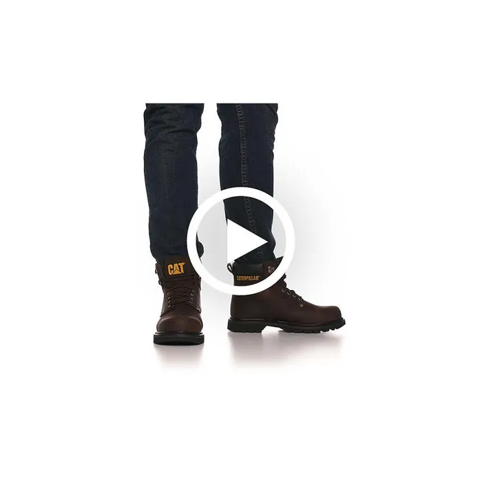 Second Shift Work Boot Dark Brown Men Cat Footwear Boots