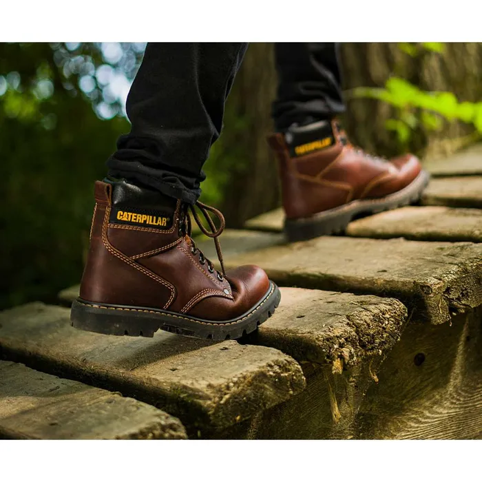 Second Shift Work Boot Dark Brown Men Cat Footwear Boots