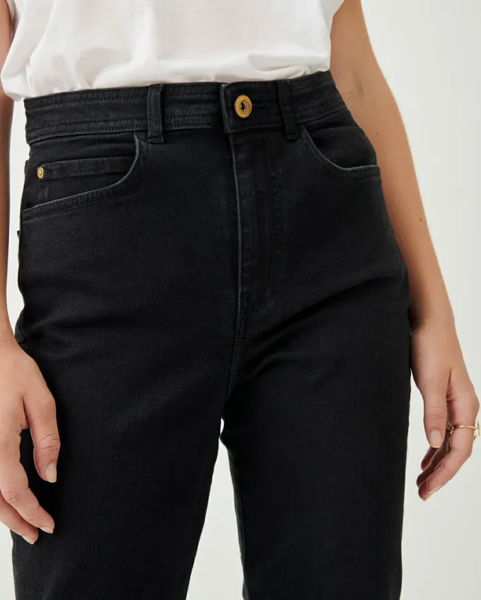 Sessn Womens Denim Momon o Pure Black Near Me