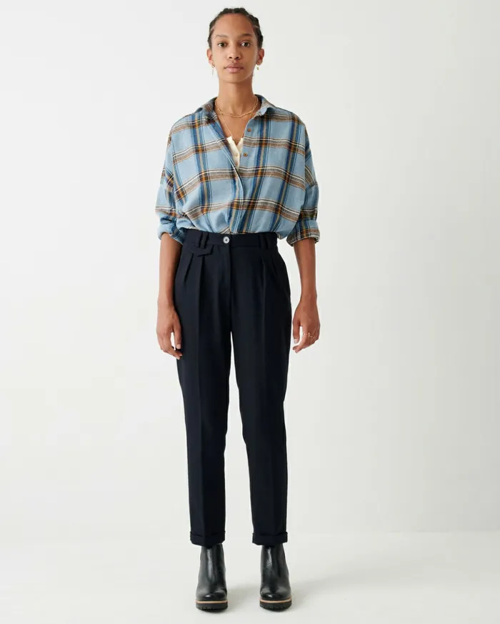 Sessn Womens Trousers Mansfield 20 Navy
