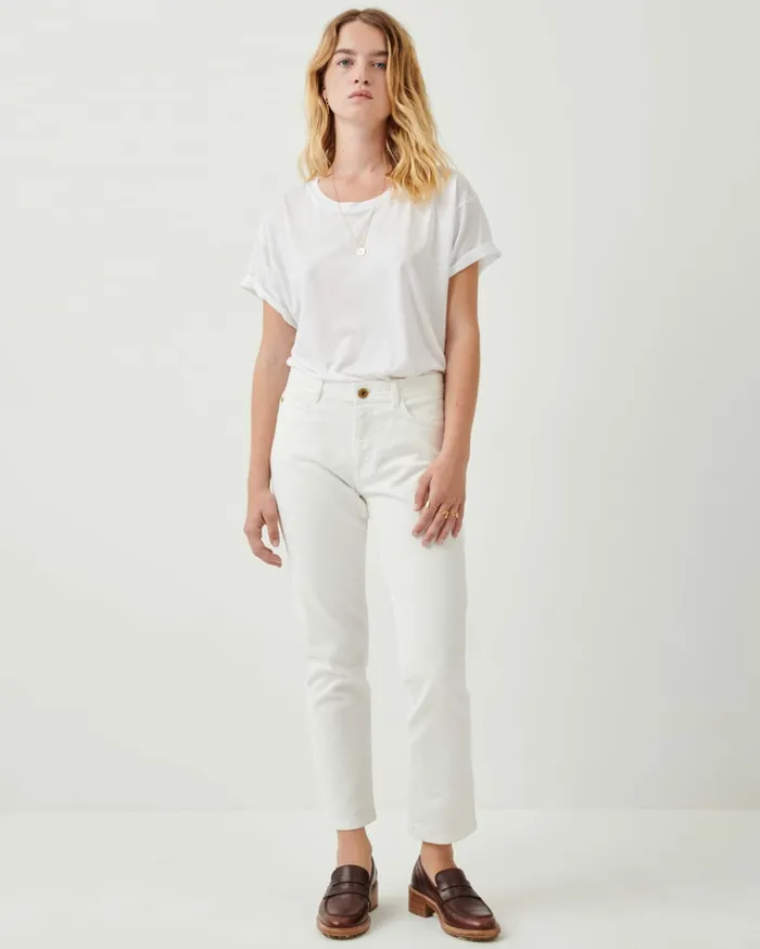 Sessn Womens Trousers Santi dad o White