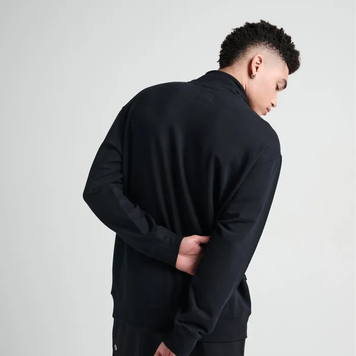 Shelter 12 Zip Butter Blend Pullover Black Men Stance Sweatshirts and Hoodies