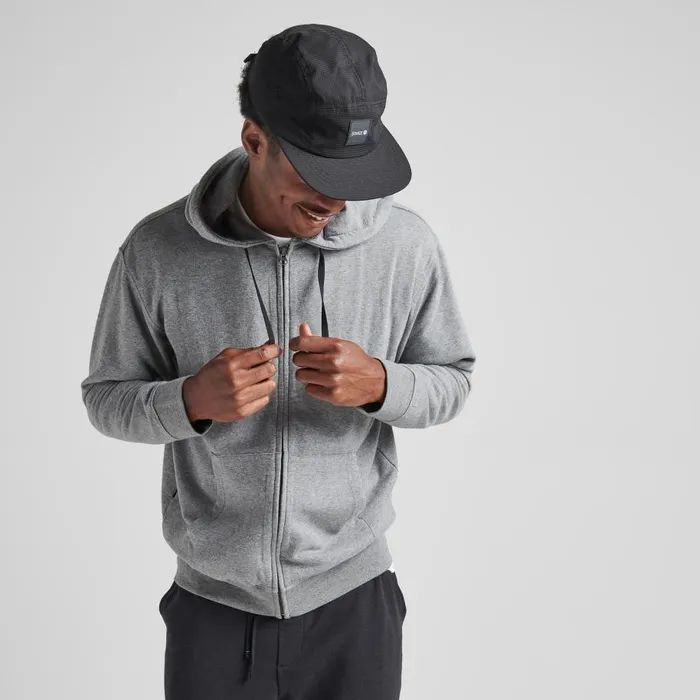 Shelter Zip Hoodie With Butter Blend Greyheather Men Stance Sweatshirts and Hoodies