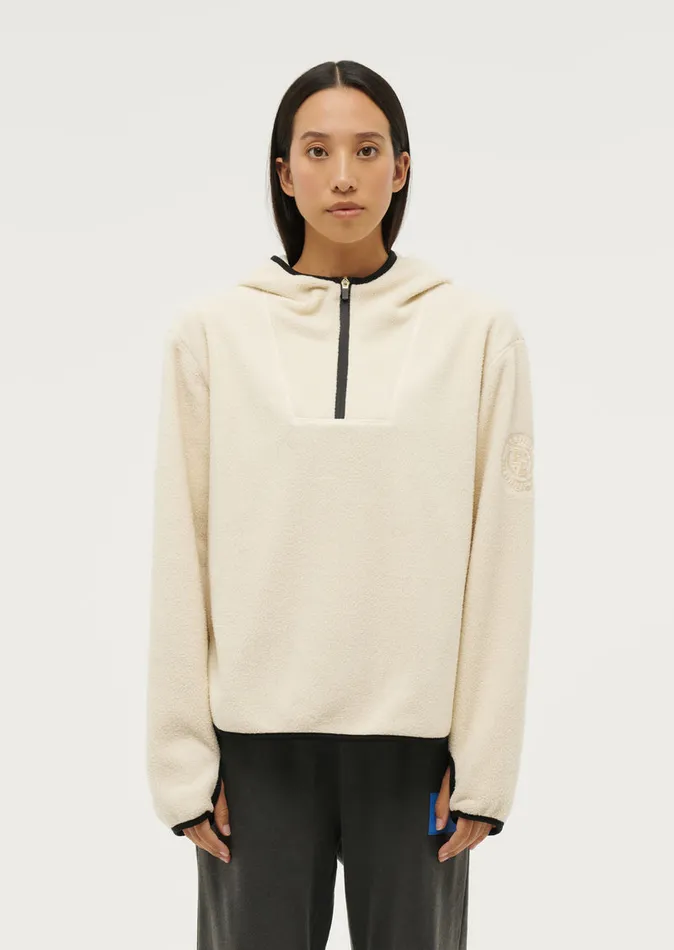 SHERPA HOODIE IN PEARLED IVORY Women Hoodies PE Nation