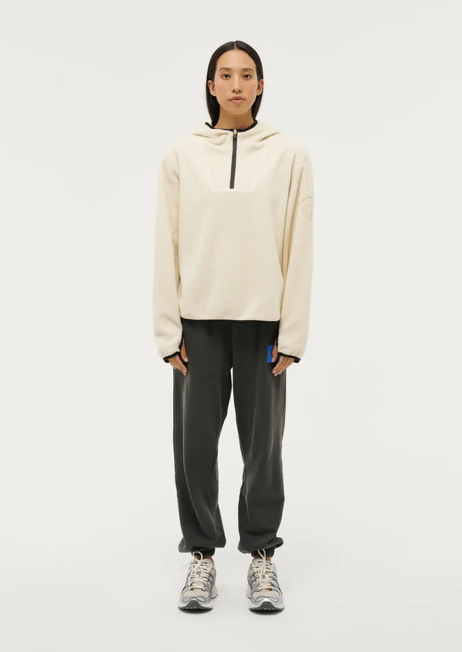 SHERPA HOODIE IN PEARLED IVORY Women Hoodies PE Nation