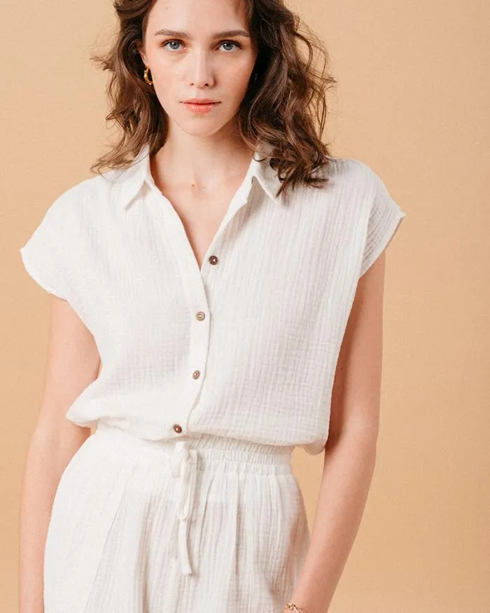 SHIRT ECRU METISSE Shop Grace and Mila White Shirts