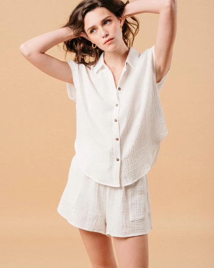 SHIRT ECRU METISSE Shop Grace and Mila White Shirts