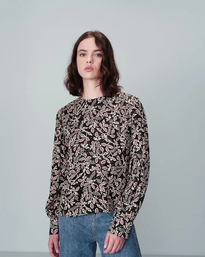 SHIRT NOIR NIMES Shop Grace and Mila Patterned Blouses