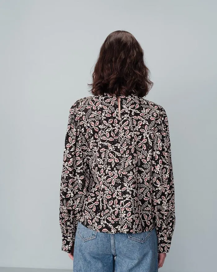 SHIRT NOIR NIMES Shop Grace and Mila Patterned Blouses
