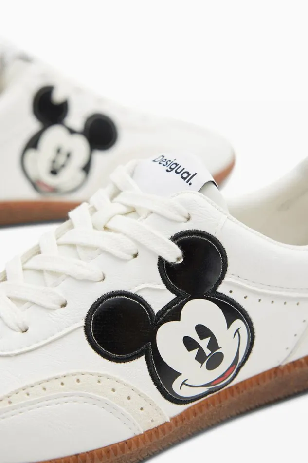 Shoes Women Desigual Mickey Mouse Sneakers White
