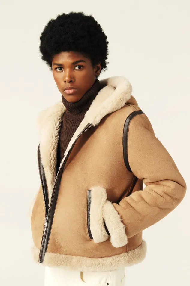 Short Coat Maxou Brown Women Baandsh Jackets and Coats