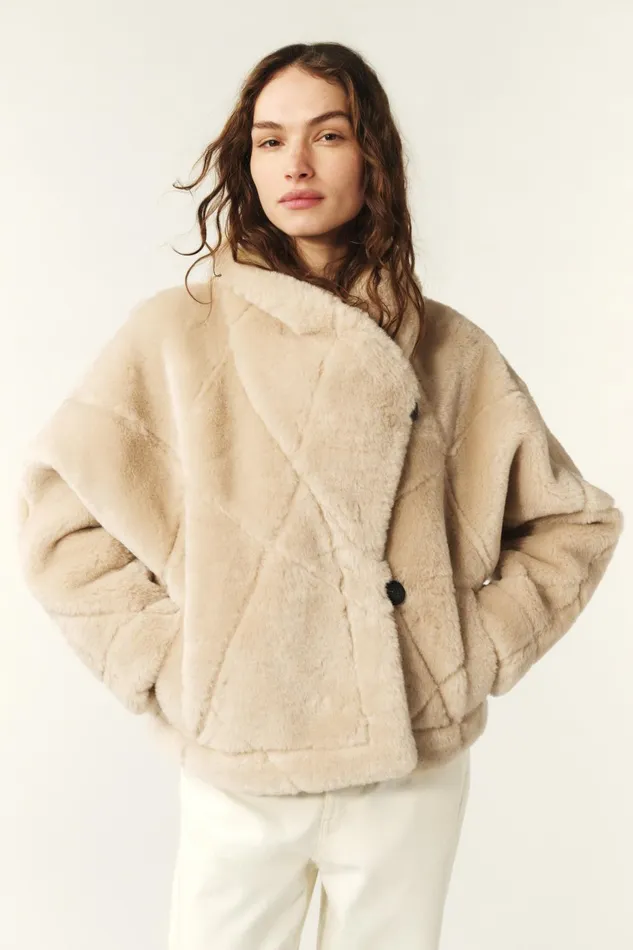 Short Coat Vinie Brown Women Baandsh Jackets and Coats