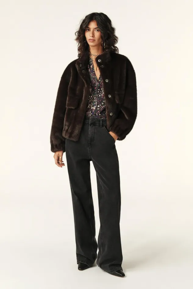Short LooseFitting Jacket Paros OffWhite Women Baandsh Jackets and Coats