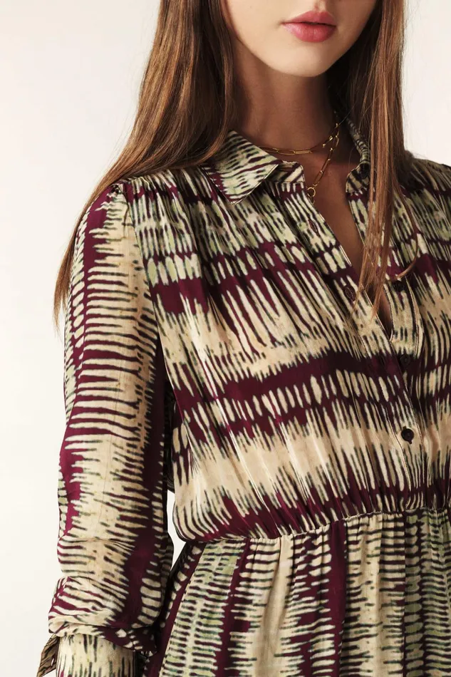 Short Printed Dress Apoldie Red Women Baandsh Dresses