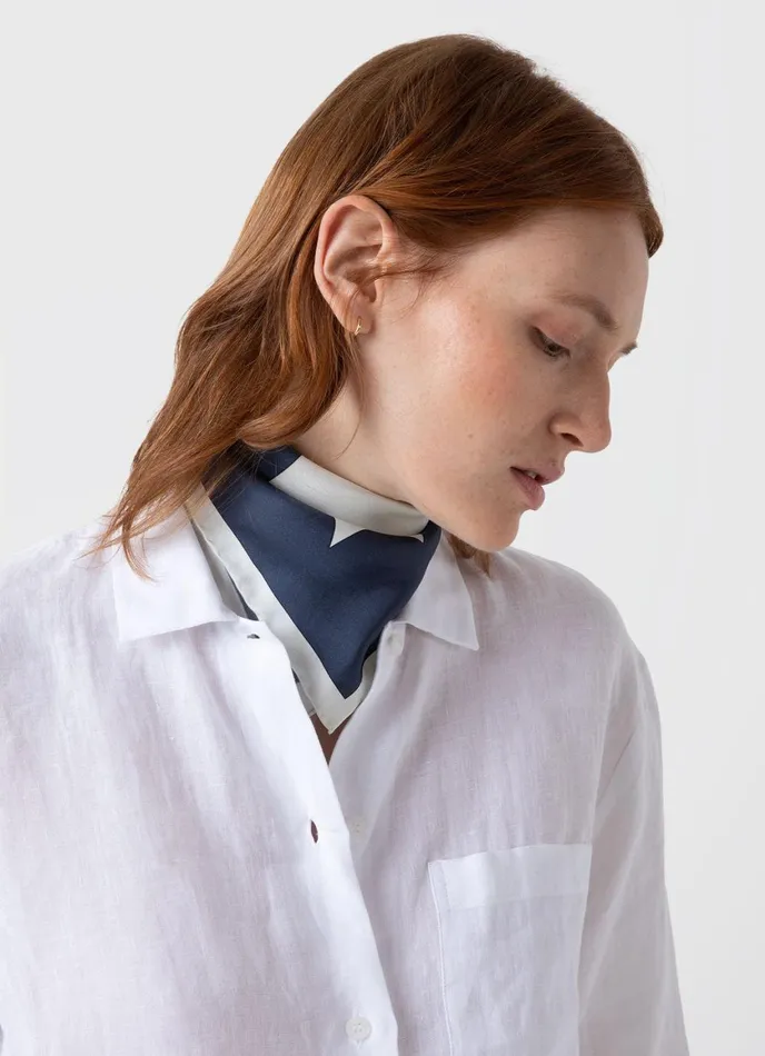Short Sleeve Linen Shirt White Women SUNSPEL Shirts and Blouses