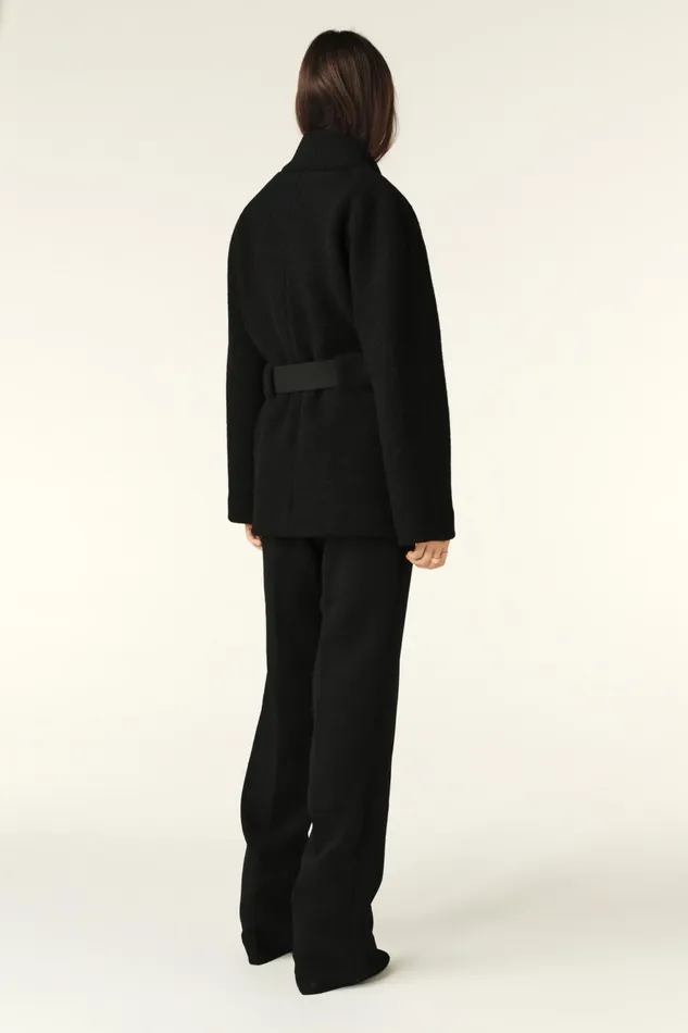 Short Tweed Coat Carole Red Women Baandsh Jackets and Coats