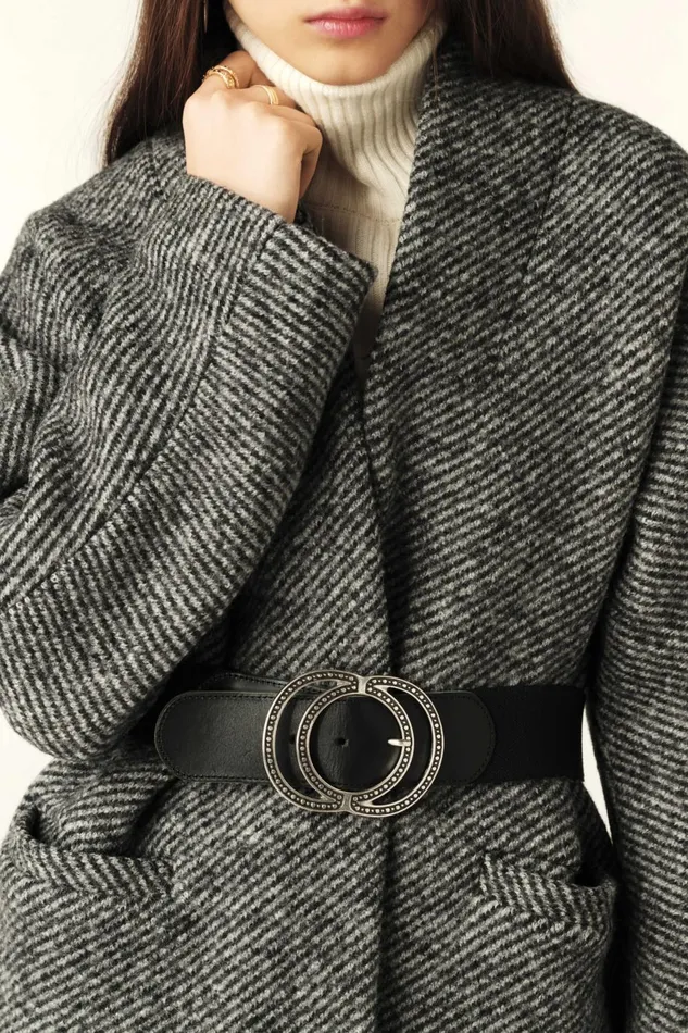 Short Tweed Coat Carole Red Women Baandsh Jackets and Coats