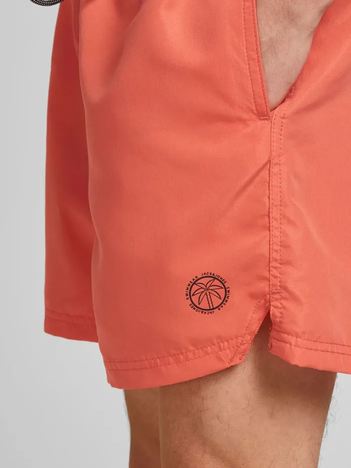 Shorts JACK and JONES Mens BALI AKM SWIM SHORTS Orange Hot Coral Cheap On Sale