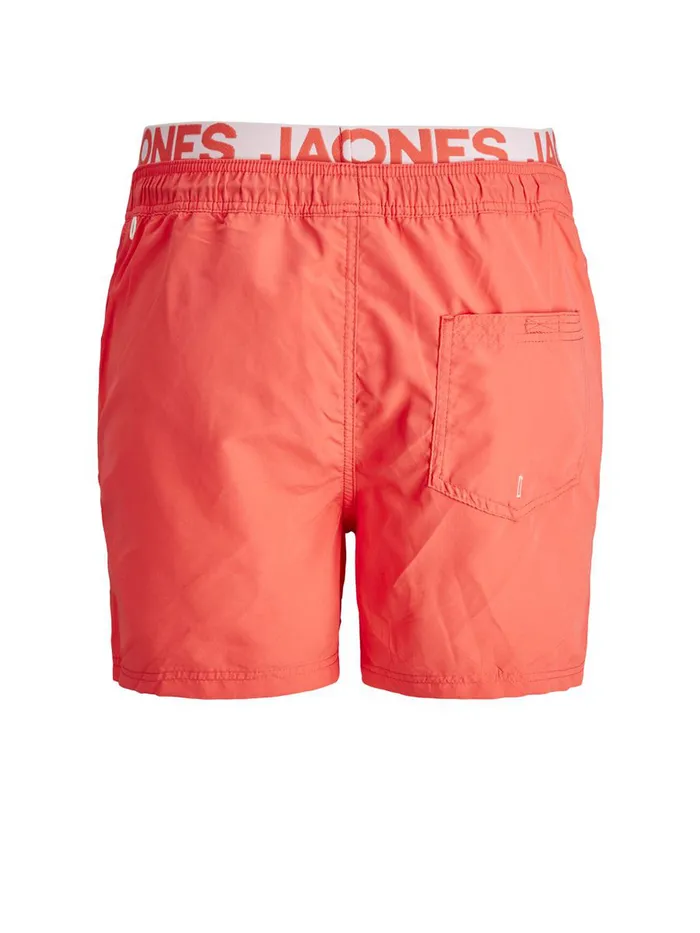 Shorts JACK and JONES Mens BALI AKM SWIM SHORTS Orange Hot Coral Cheap On Sale