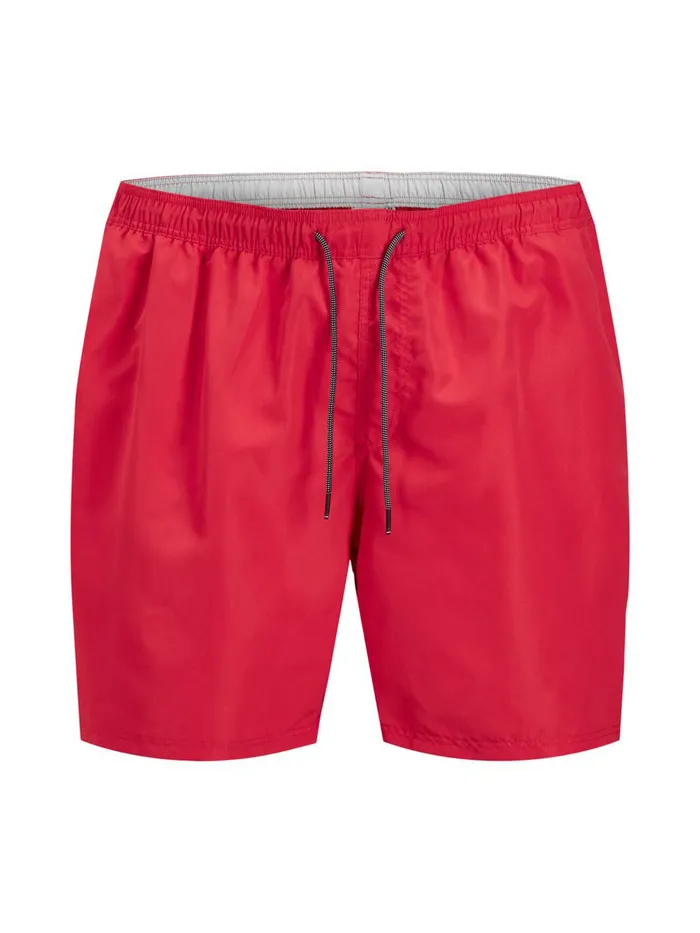 Shorts JACK and JONES Mens BALI SOLID PLUS SIZE SWIM SHORTS Red Flame Scarlet For Sale