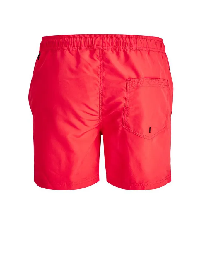 Shorts JACK and JONES Mens RECYCLED POLYESTER SWIM SHORTS Red Flame Scarlet Cheap On Sale