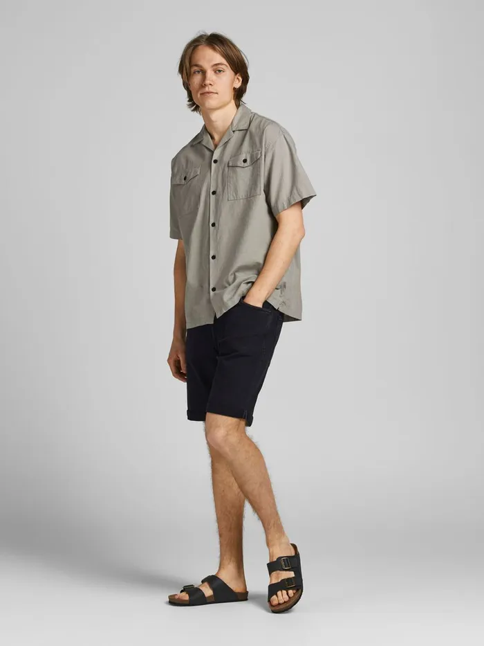 Shorts JACK and JONES Mens RICK FELIX AM 066 DENIM SHORTS Black Black Denim Gift Ideas