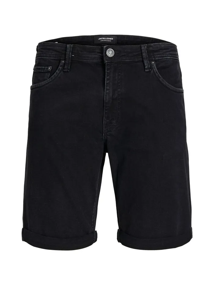 Shorts JACK and JONES Mens RICK FELIX AM 066 DENIM SHORTS Black Black Denim Gift Ideas
