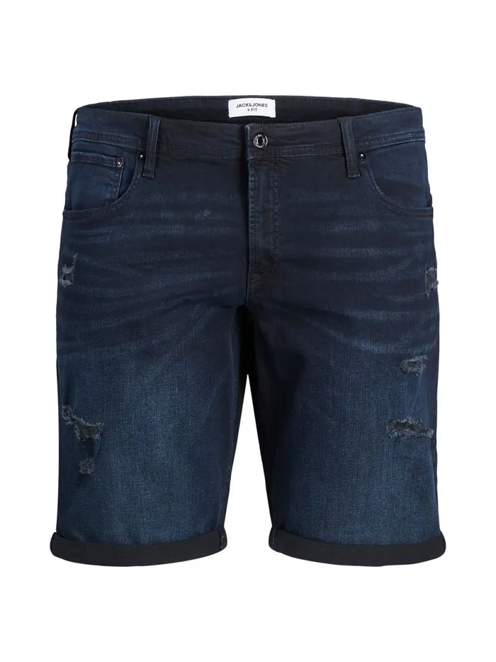 Shorts JACK and JONES Mens RICK ORIGINAL AGI 021 PLUS SIZE DENIM SHORTS Blue Blue Denim Popular