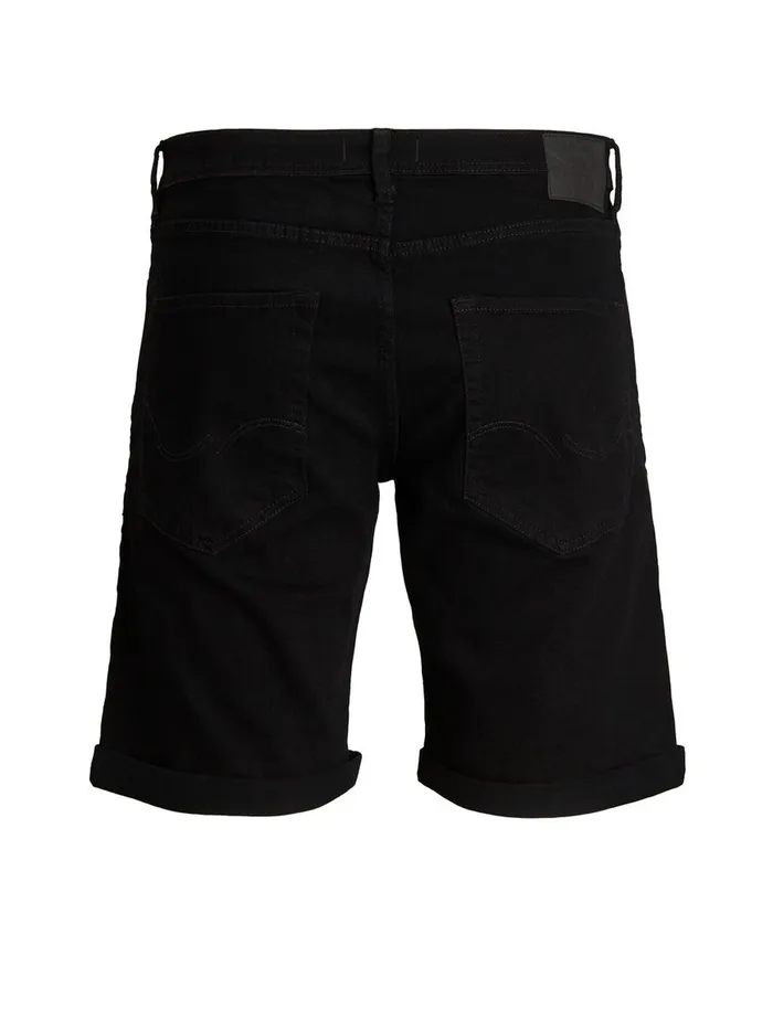 Shorts JACK and JONES Mens RICK ORIGINAL PLUS SIZE DENIM SHORTS Black Black Denim Gift for Friend