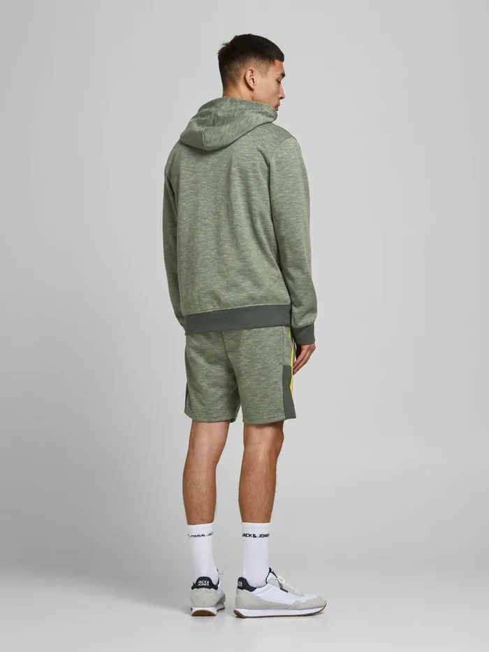 Shorts JACK and JONES Mens SPORTY NB SWEAT SHORTS Green Oil Green Cheap On Sale
