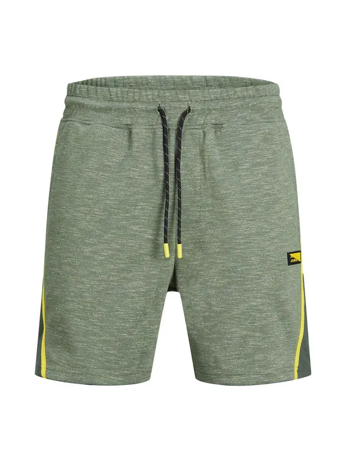 Shorts JACK and JONES Mens SPORTY NB SWEAT SHORTS Green Oil Green Cheap On Sale