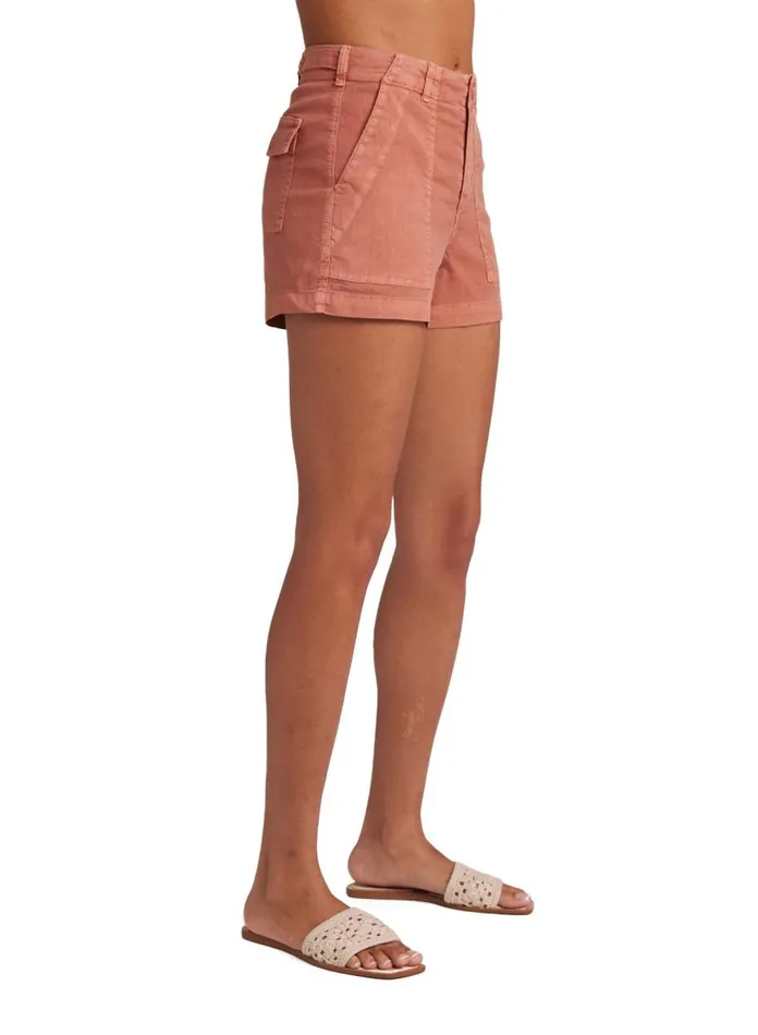 Shorts Women Bella Dahl Sol Utility Tab Trouser Short 8211 Sedona Sun