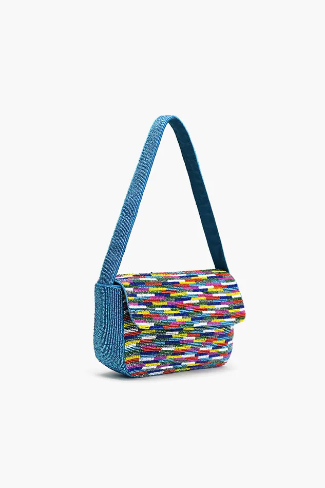 Shoulder Bags America and Beyond Women Cobalt Canvas Spectrum Shoulder Bag
