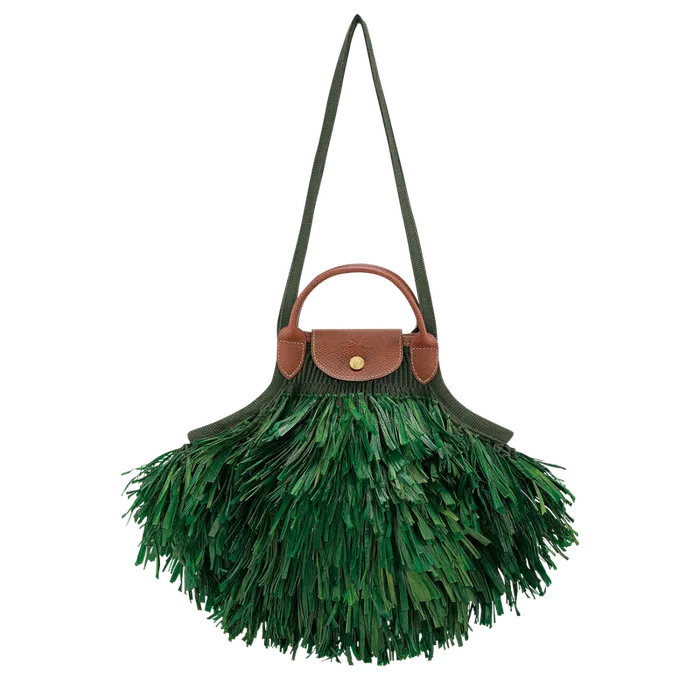 Shoulder bags Women Longchamp Le Pliage Filet L Mesh bag Khaki