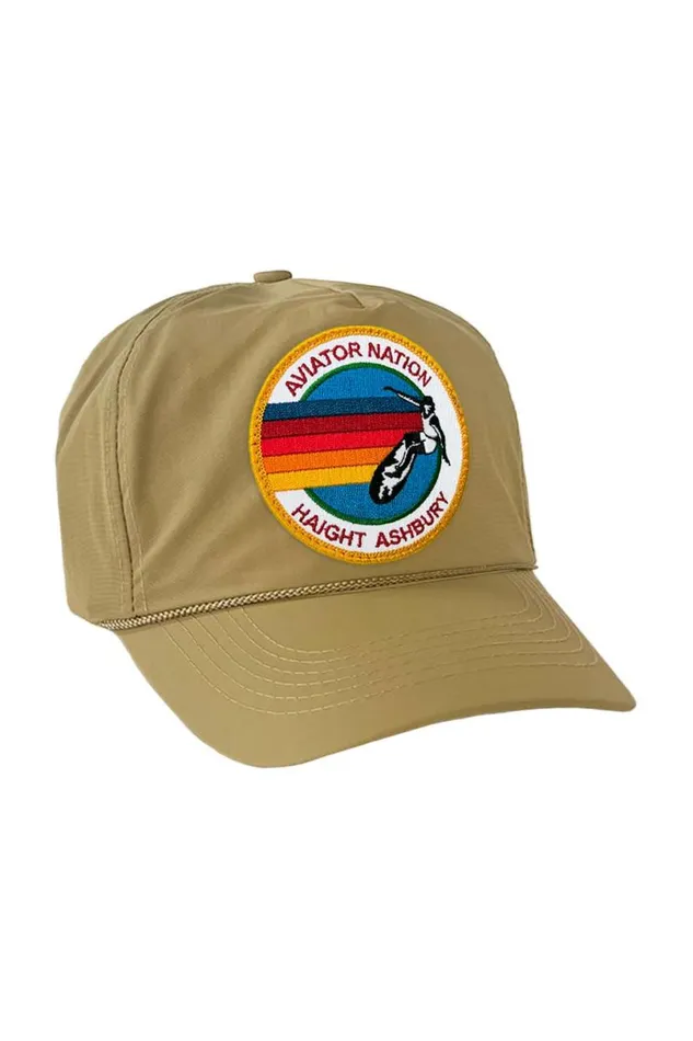 Signature Haight Ashbury Vintage Nylon Trucker Hat WomenMen Aviator Nation Trucker Hats