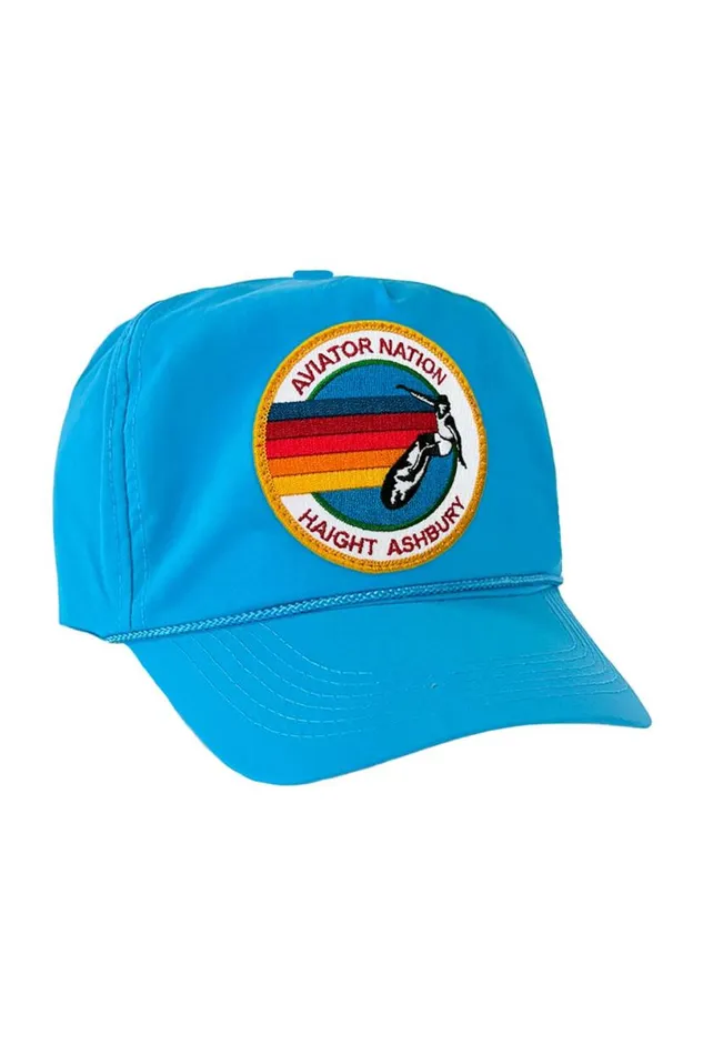 Signature Haight Ashbury Vintage Nylon Trucker Hat WomenMen Aviator Nation Trucker Hats