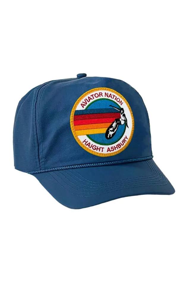 Signature Haight Ashbury Vintage Nylon Trucker Hat WomenMen Aviator Nation Trucker Hats
