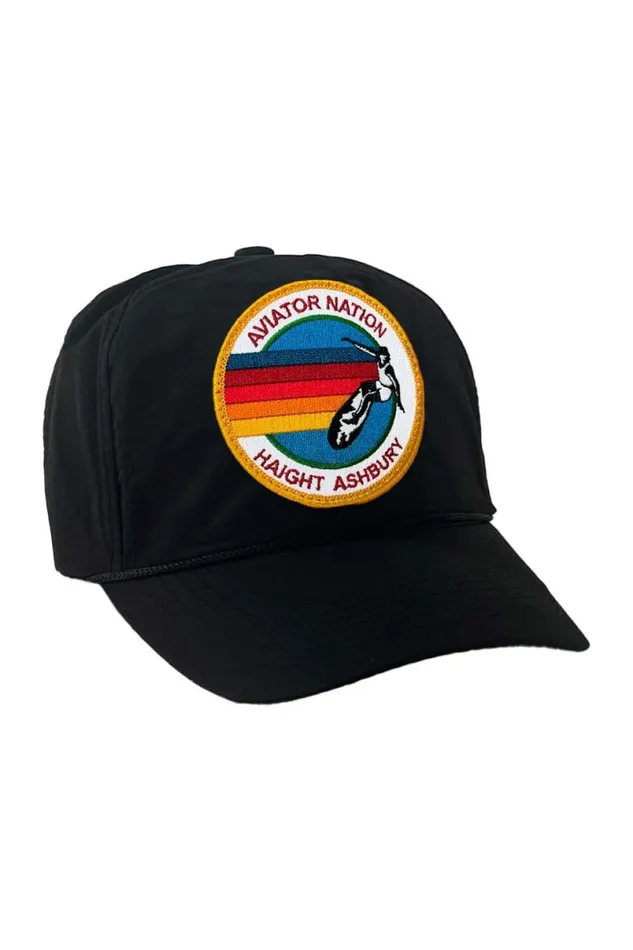 Signature Haight Ashbury Vintage Nylon Trucker Hat WomenMen Aviator Nation Trucker Hats