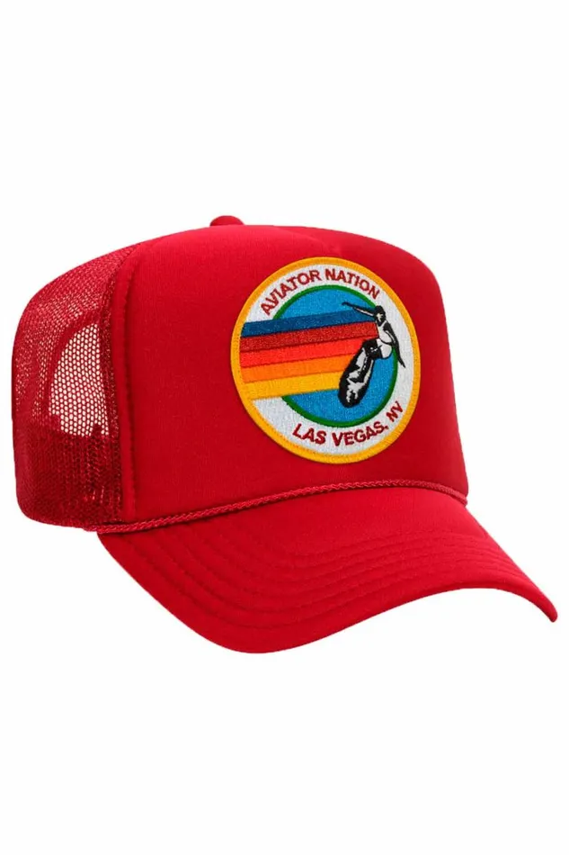Signature Las Vegas 8211 Vintage Low Rise Trucker WomenMen Aviator Nation Trucker Hats