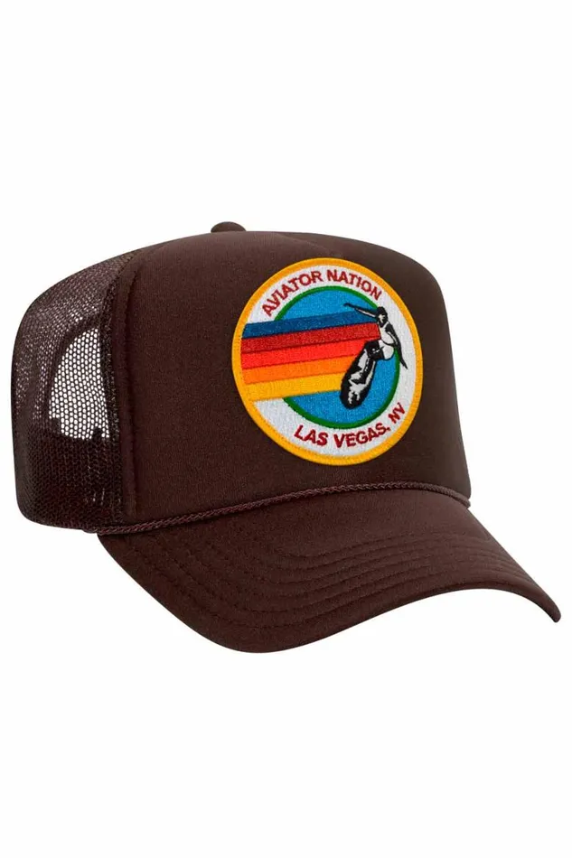 Signature Las Vegas 8211 Vintage Low Rise Trucker WomenMen Aviator Nation Trucker Hats