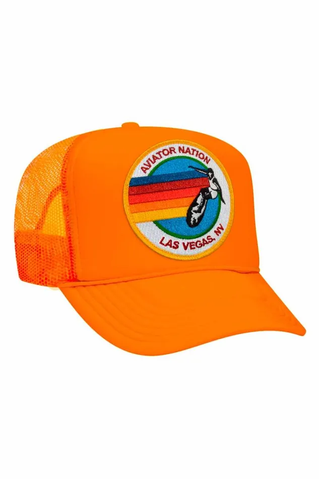 Signature Las Vegas 8211 Vintage Low Rise Trucker WomenMen Aviator Nation Trucker Hats