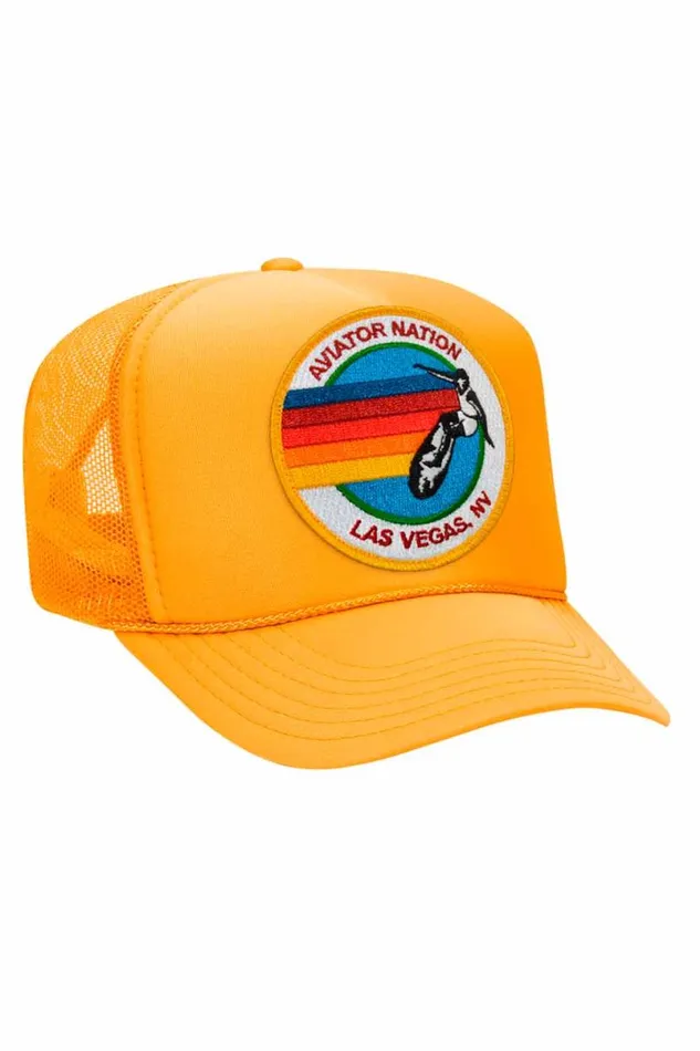Signature Las Vegas 8211 Vintage Low Rise Trucker WomenMen Aviator Nation Trucker Hats