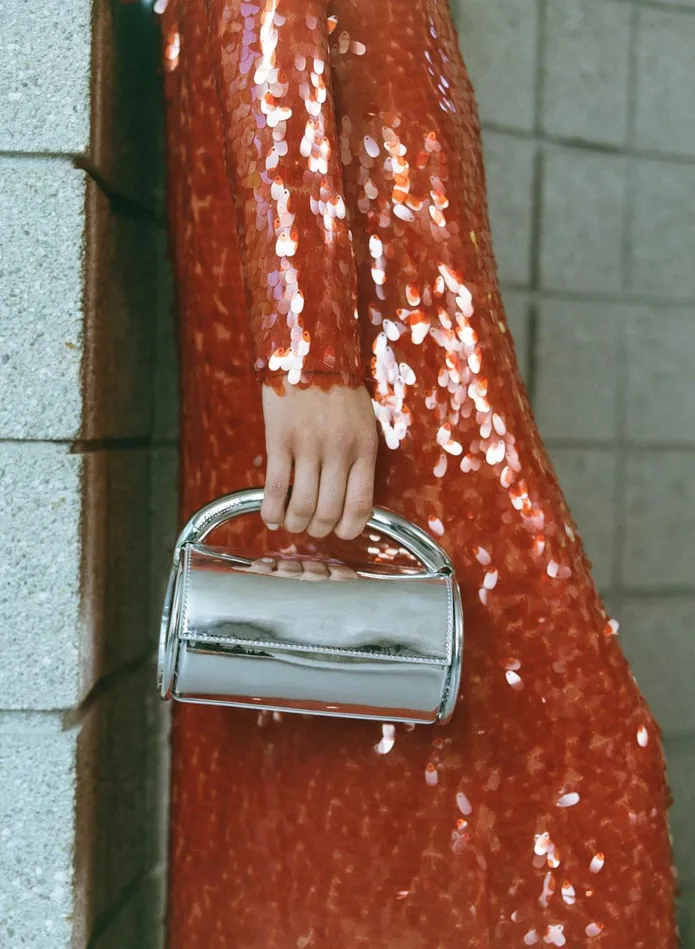 Simon Miller Bags Women Chrome Can Can Bag In Silver Simon Miller Bags Women Chrome Can Can Bag In Silver