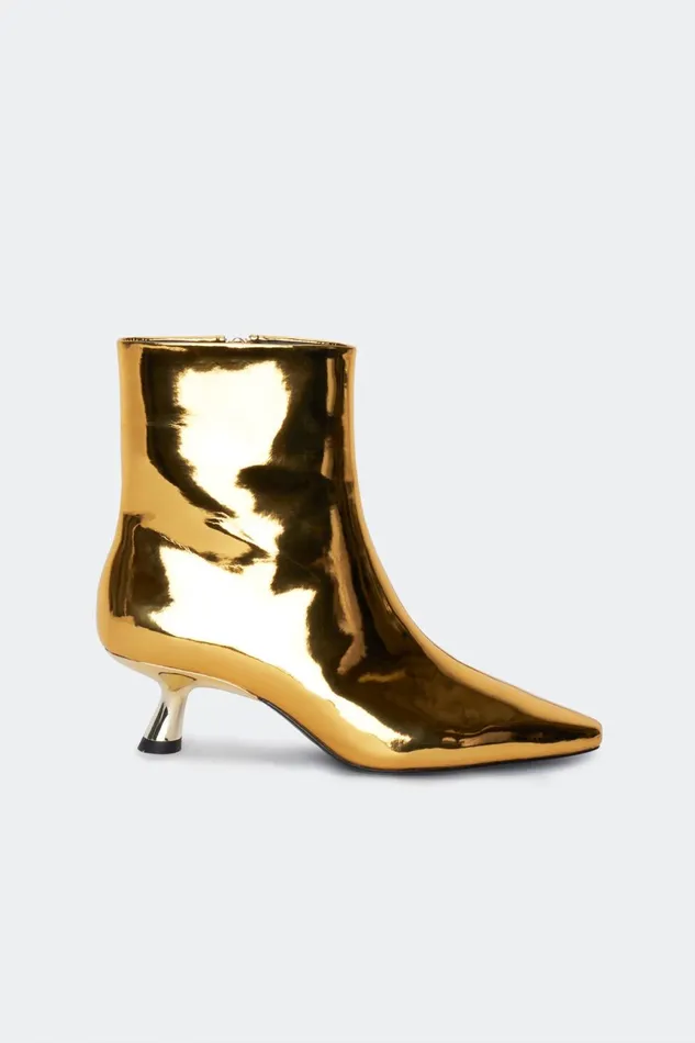 Simon Miller Boots Women Chrome Kuki Boot In Star Gold