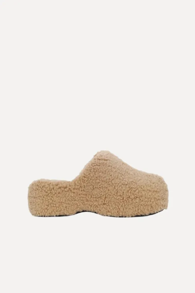 Simon Miller Bubble Clogs Women Bubble Clog In Caramel Shearling