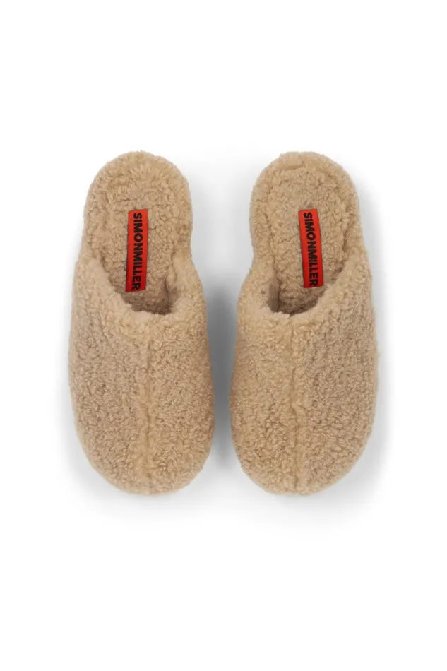 Simon Miller Bubble Clogs Women Bubble Clog In Caramel Shearling Simon Miller Bubble Clogs Women Bubble Clog In Caramel Shearling