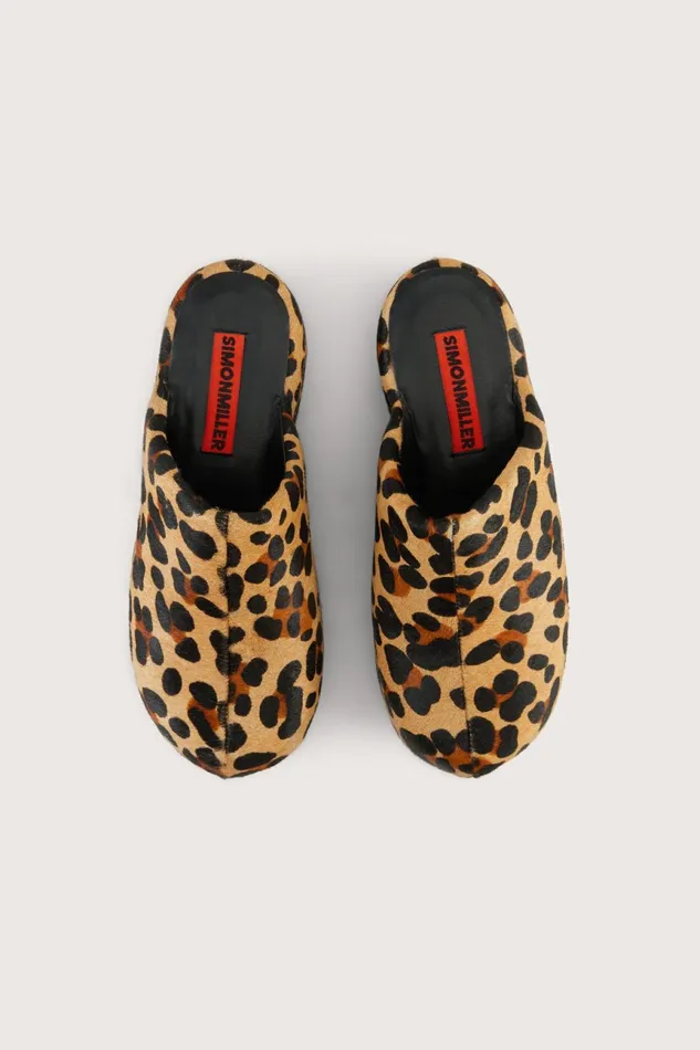 Simon Miller Bubble Clogs Women Haircalf Platform Bubble Clog In Cheetah Scramble Calf Hair Simon Miller Bubble Clogs Women Haircalf Platform Bubble Clog In Cheetah Scramble Calf Hair