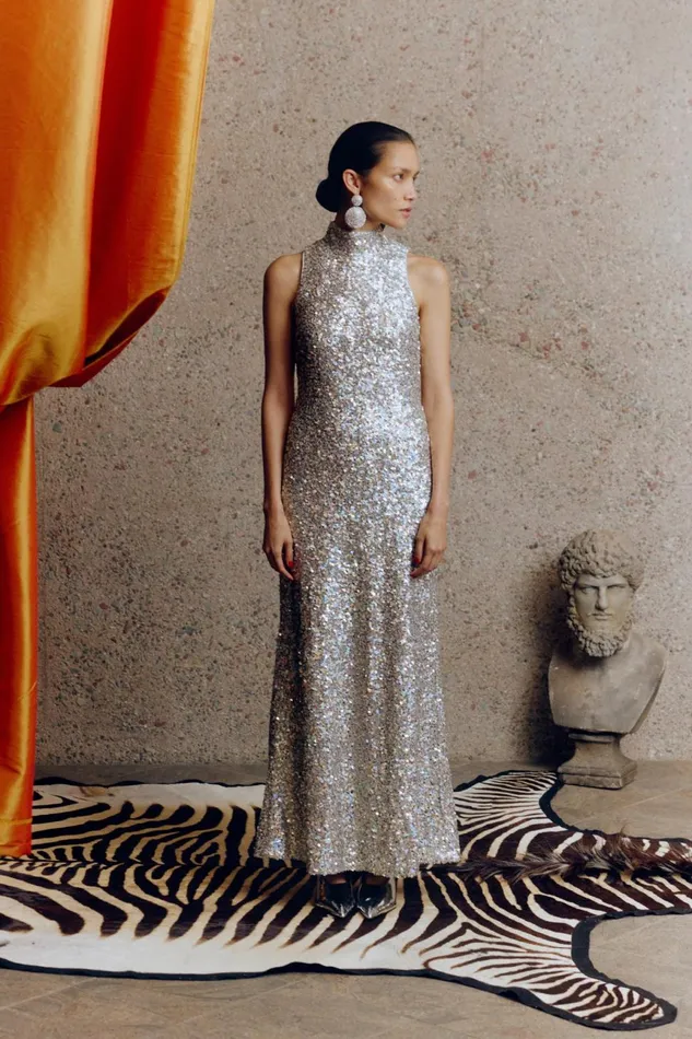 Simon Miller Dresses Women Sculpty Sleeveless Sequin Dress In Iridescent Simon Miller Dresses Women Sculpty Sleeveless Sequin Dress In Iridescent